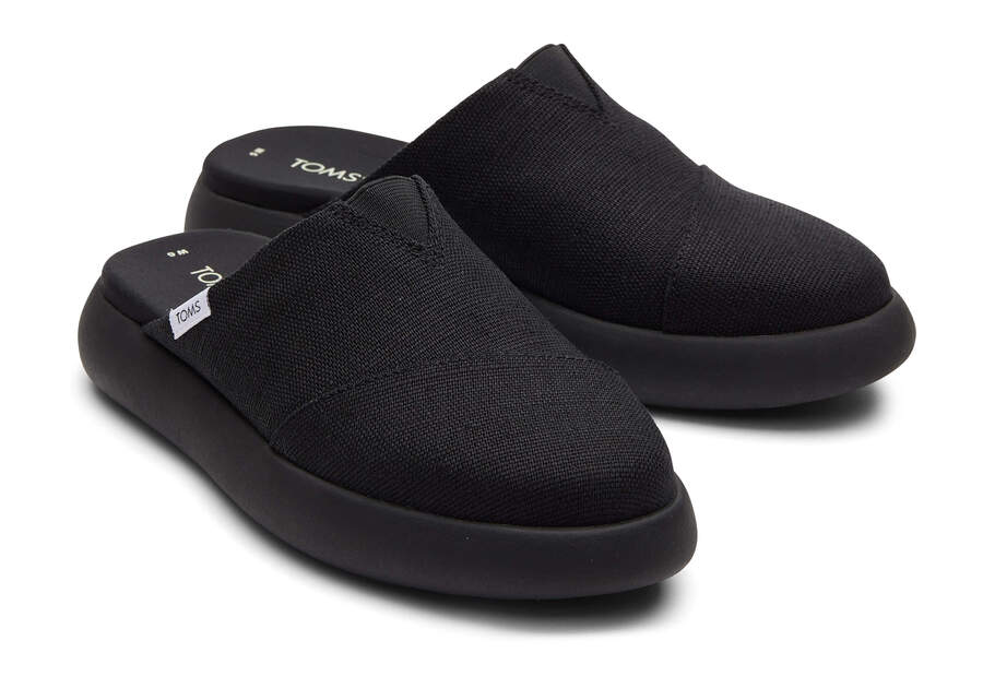 Toms Mallow Mule Heritage Lona Negras Chile | CL204-051