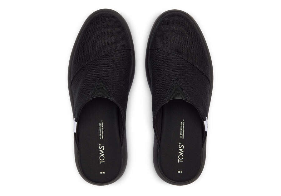 Toms Mallow Mule Heritage Lona Negras Chile | CL204-051