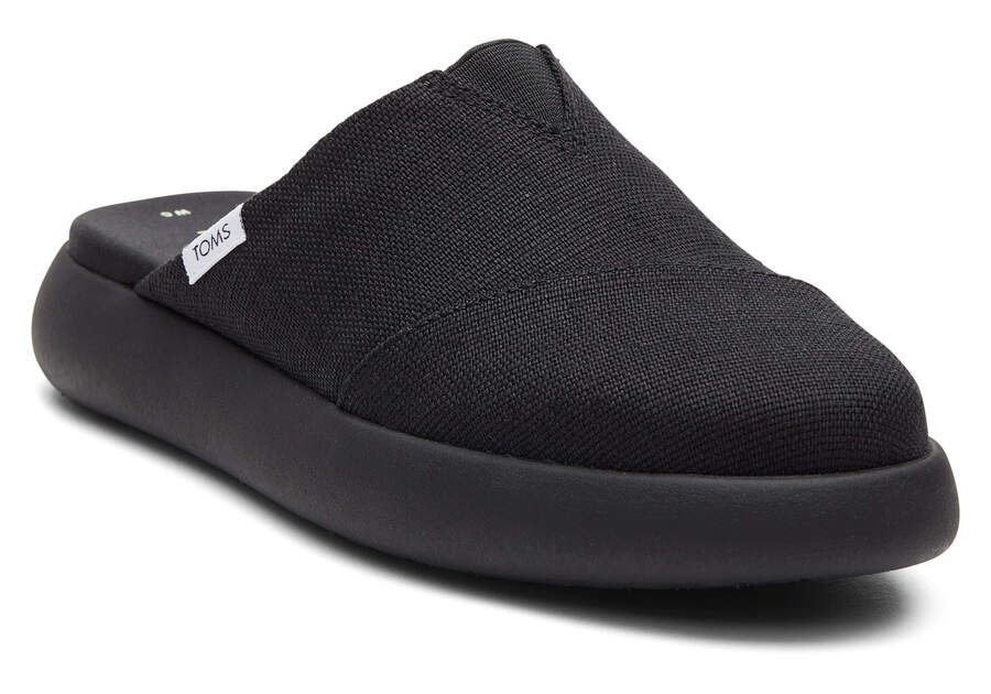 Toms Mallow Mule Heritage Lona Negras Chile | CL204-051