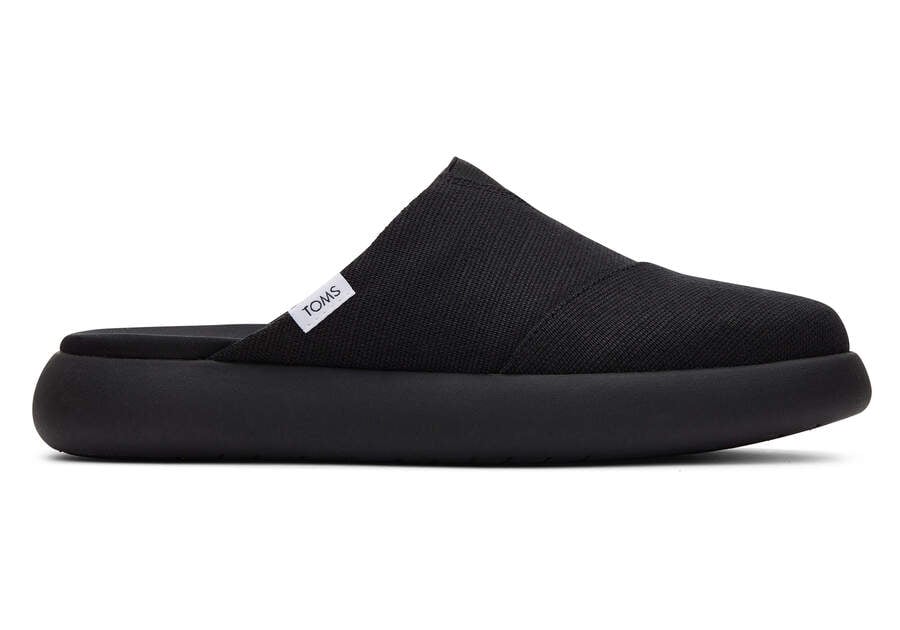 Toms Mallow Mule Heritage Lona Negras Chile | CL204-051