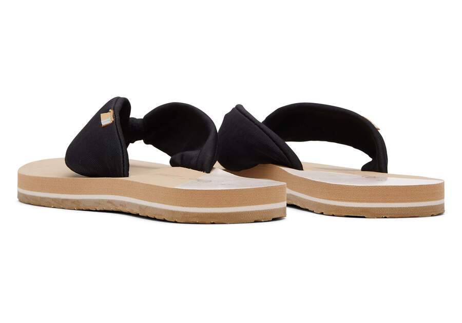 Toms Piper Flip Flop Negras Chile | CL786-439