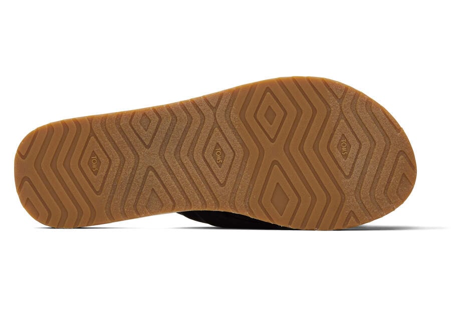 Toms Piper Flip Flop Negras Chile | CL786-439