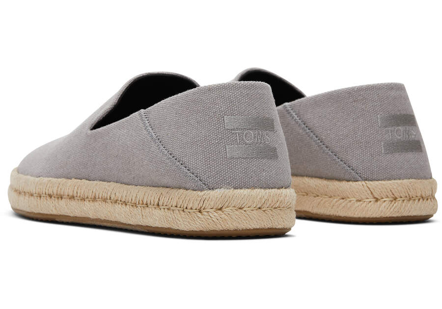 Toms Santiago Recycled Algodon Lona Gris Oscuro Chile | CL791-168