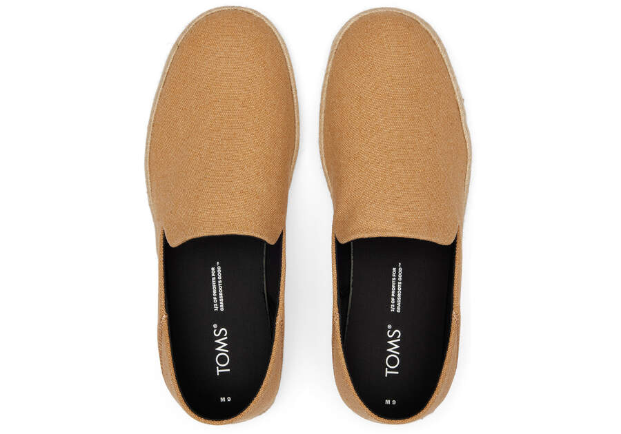 Toms Santiago Recycled Algodon Lona Marrones Chile | CL675-628