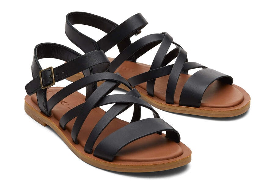 Toms Sephina Sandal Negras Chile | CL734-960