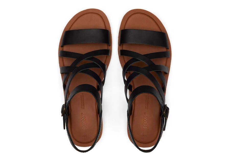 Toms Sephina Sandal Negras Chile | CL734-960