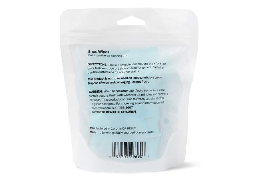 Toms Shoe Cleaning Wipes 8 Pack Blancas Chile | CL097-553