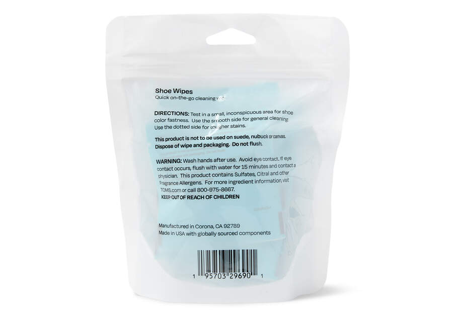 Toms Shoe Cleaning Wipes 8 Pack Blancas Chile | CL511-840