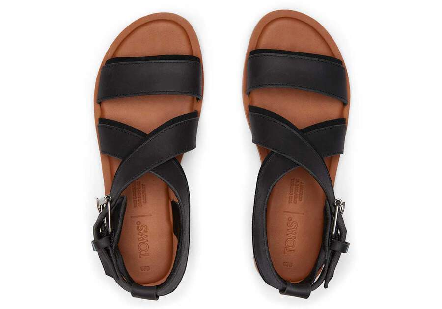 Toms Sidney Sandal Negras Chile | CL847-346