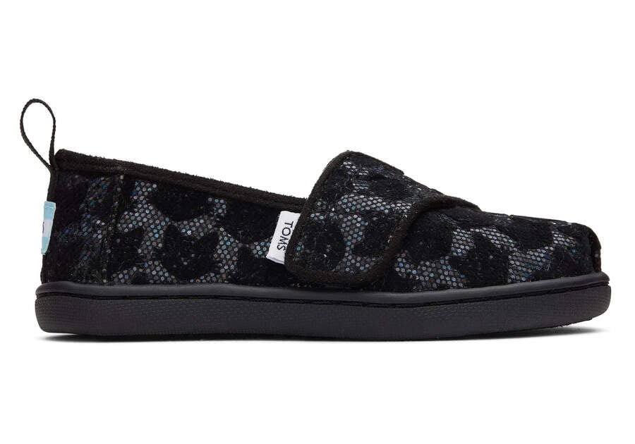 Toms Tiny Alpargata Cats Negras Chile | CL629-784