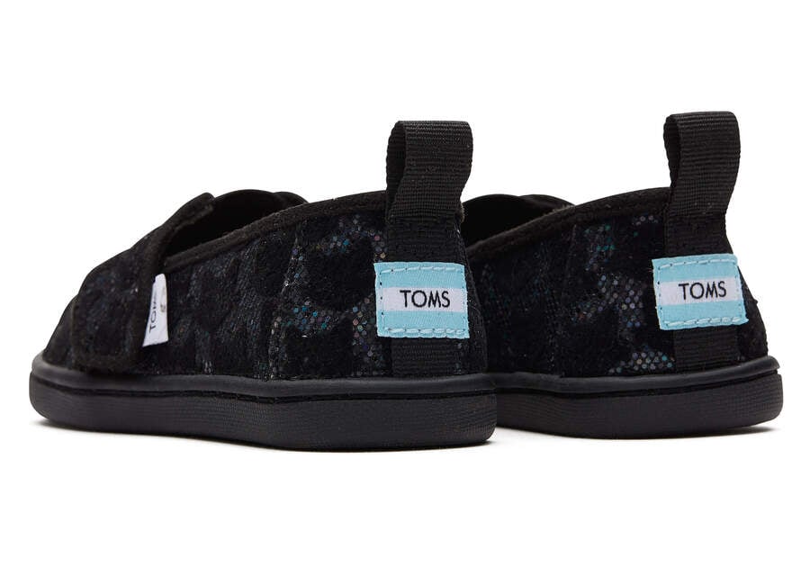 Toms Tiny Alpargata Cats Negras Chile | CL629-784