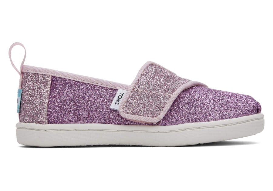 Toms Tiny Alpargata Colorblock Iridescent Glimmer Moradas Claro Chile | CL764-179