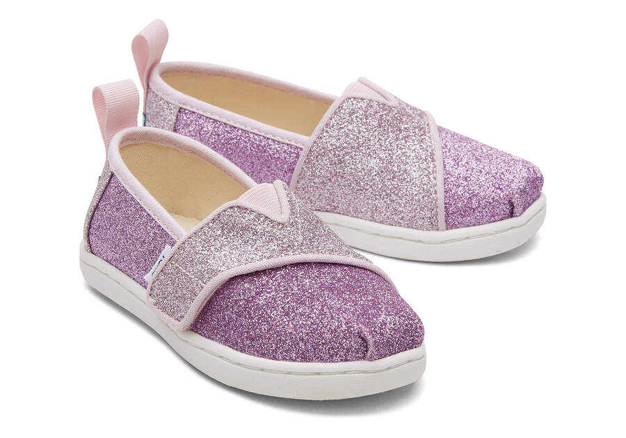 Toms Tiny Alpargata Colorblock Iridescent Glimmer Moradas Claro Chile | CL764-179