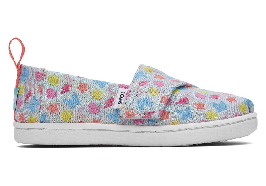 Toms Tiny Alpargata Glimmer Charms Azules Chile | CL170-874