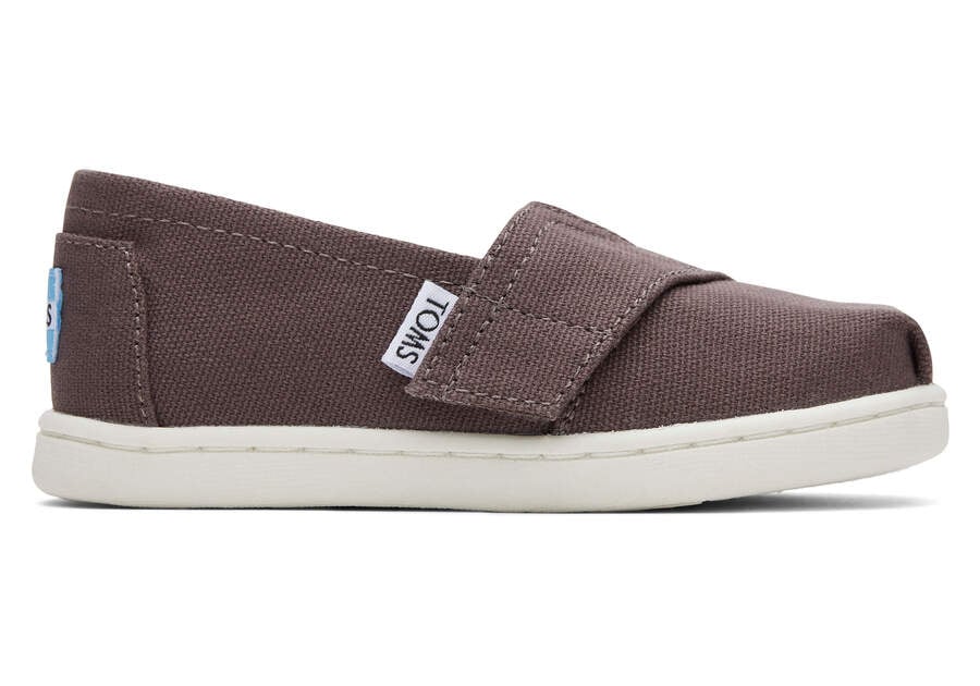 Toms Tiny Alpargata Lona Gris Chile | CL977-722