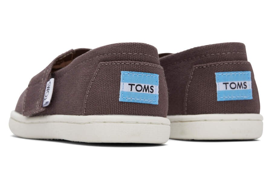 Toms Tiny Alpargata Lona Gris Chile | CL977-722