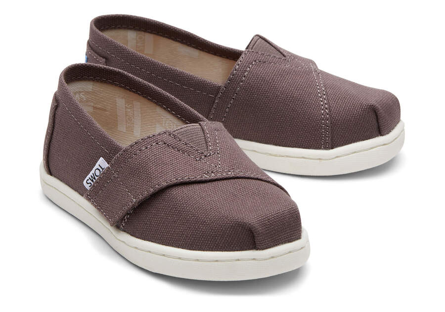 Toms Tiny Alpargata Lona Gris Chile | CL977-722