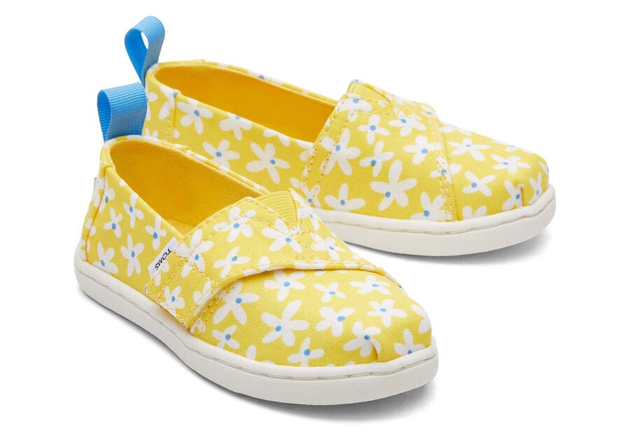 Toms Tiny Alpargata Sun Daisies Amarillo Naranjas Chile | CL802-463