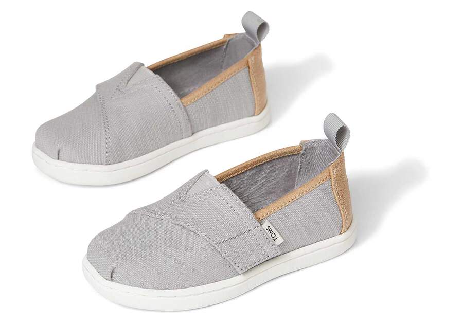 Toms Tiny Alpargata Woven Gris Chile | CL603-329