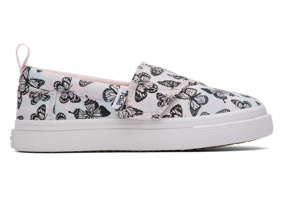 Toms Tiny Fenix Slip-On Butterflies Tie Dye Twill Rosas Chile | CL970-239