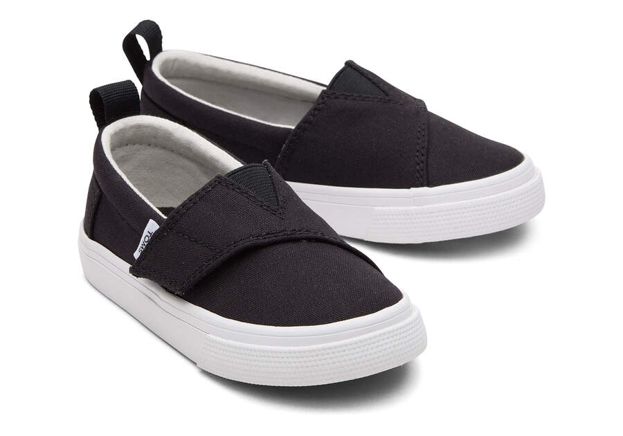 Toms Tiny Fenix Slip-On Lona Negras Chile | CL707-462