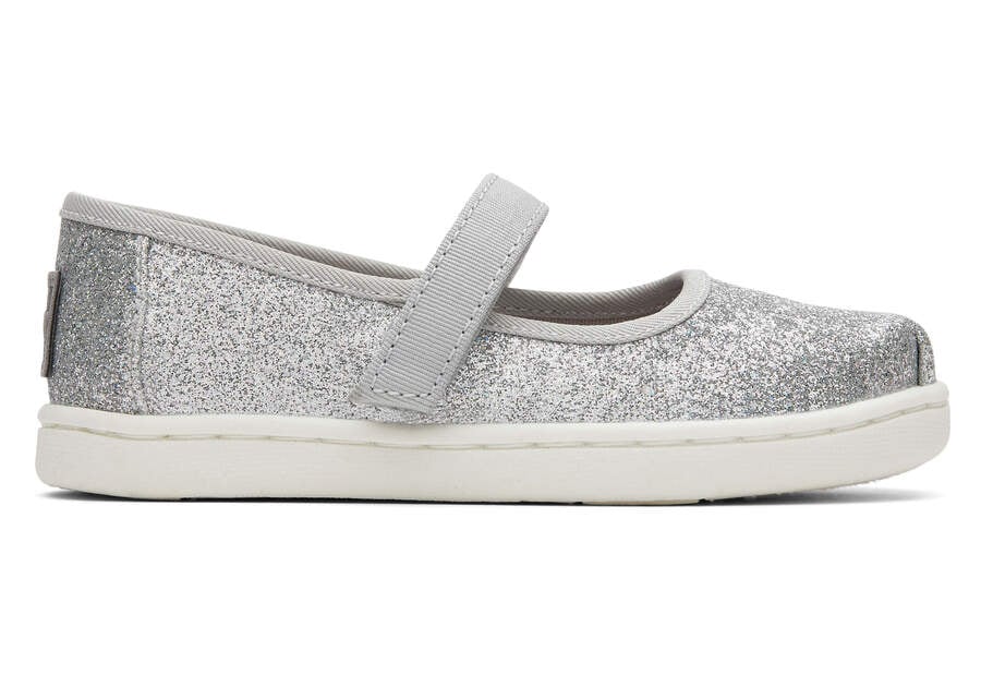 Toms Tiny Mary Jane Plateadas Chile | CL744-797