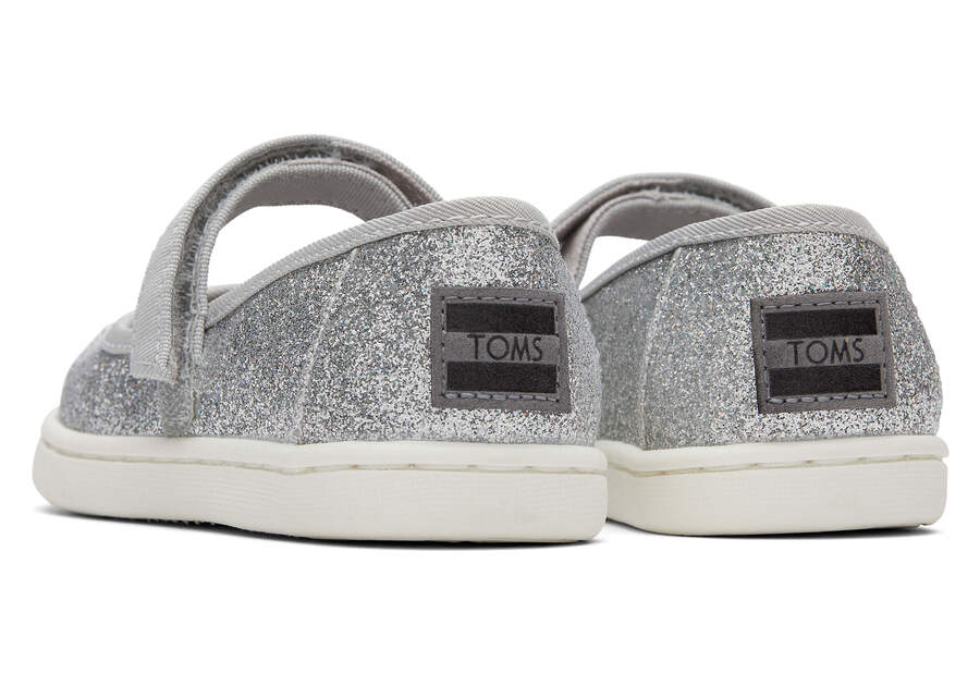 Toms Tiny Mary Jane Plateadas Chile | CL744-797