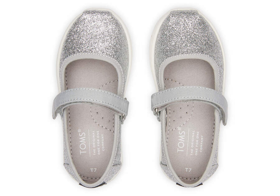 Toms Tiny Mary Jane Plateadas Chile | CL744-797