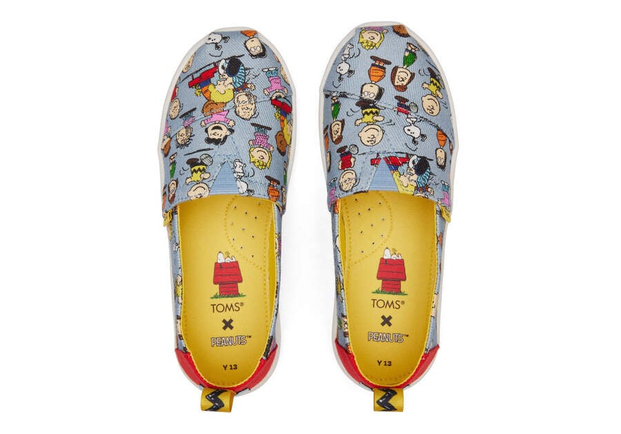 Toms X Peanuts® Youth Alpargata Azules Chile | CL415-715