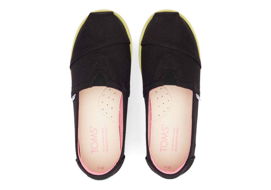 Toms Youth Alp Plataforma Lona Negras Chile | CL278-404