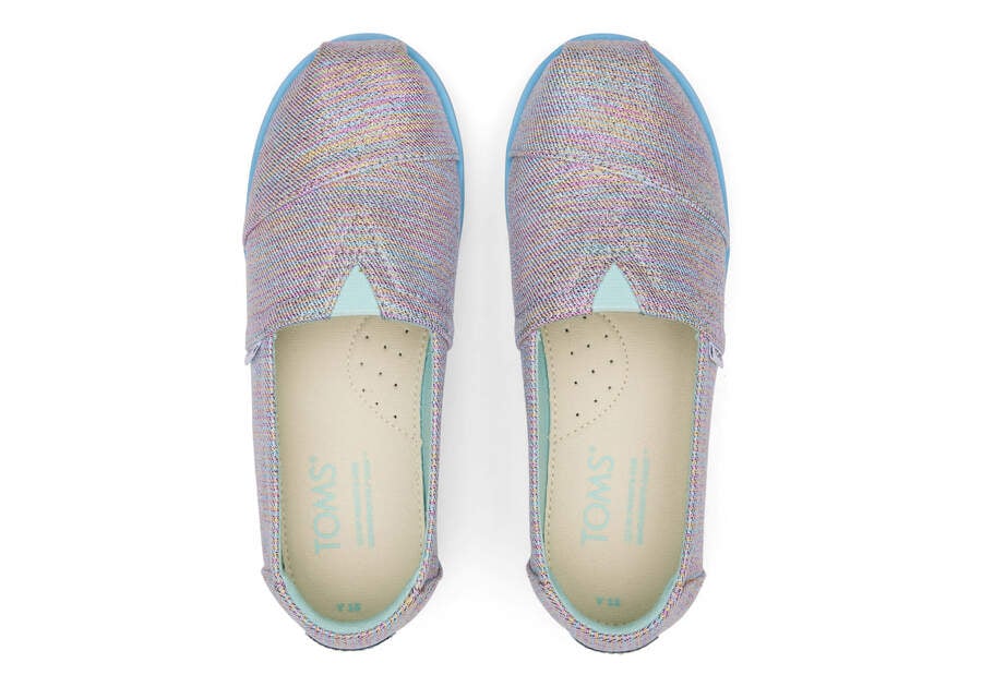 Toms Youth Alp Plataforma Twill Glimmer Azules Multicolor Chile | CL817-992