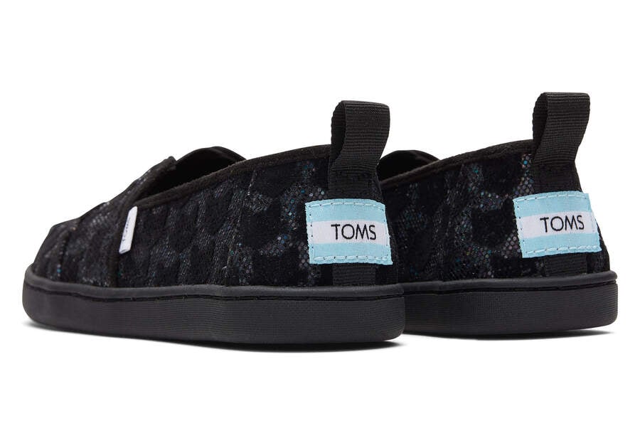 Toms Youth Alpargata Cats Negras Chile | CL149-159