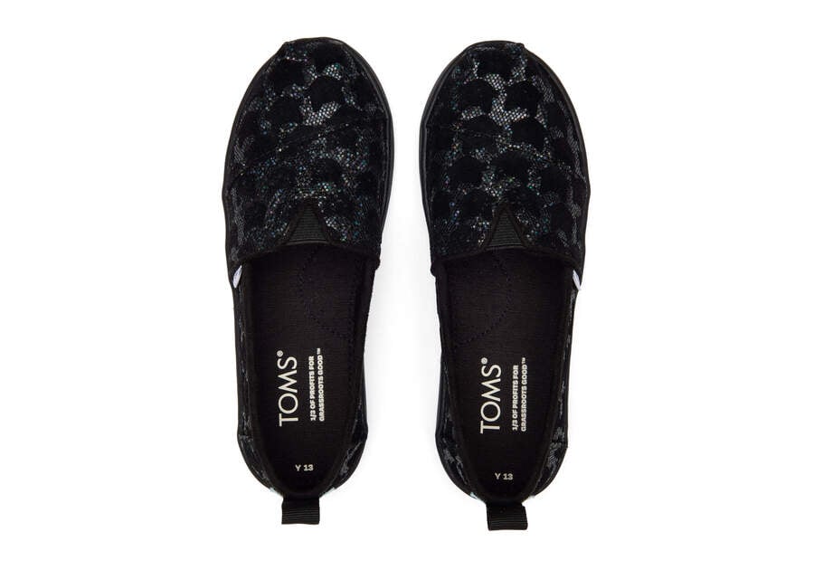 Toms Youth Alpargata Cats Negras Chile | CL149-159