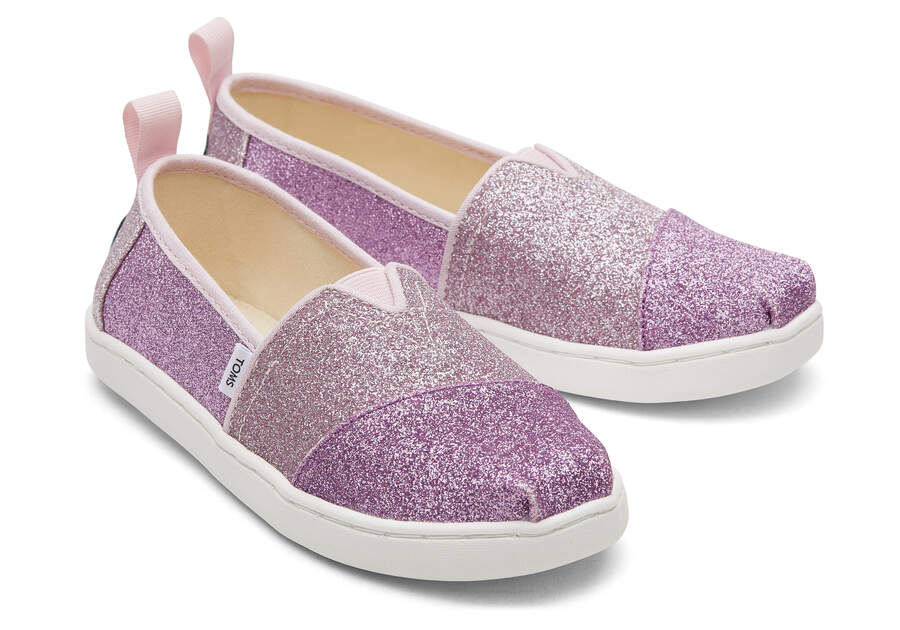 Toms Youth Alpargata Colorblock Iridescent Glimmer Moradas Claro Chile | CL382-267