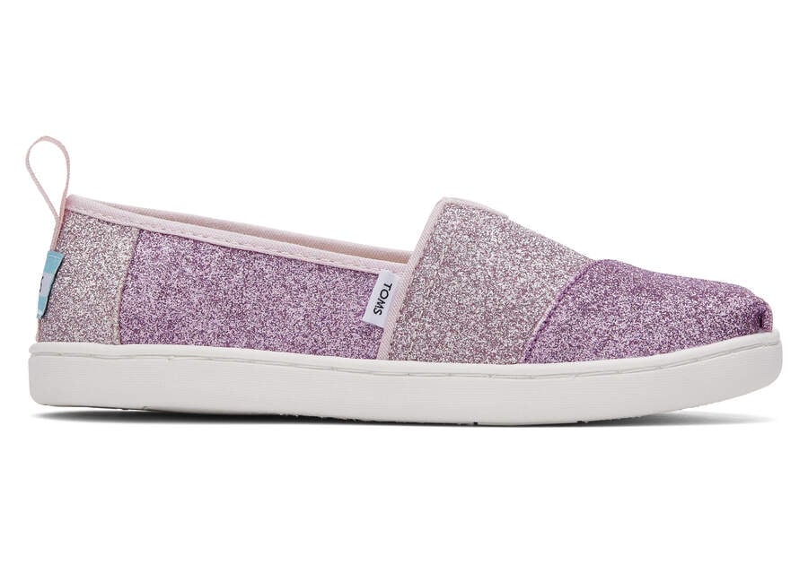 Toms Youth Alpargata Colorblock Iridescent Glimmer Moradas Claro Chile | CL382-267