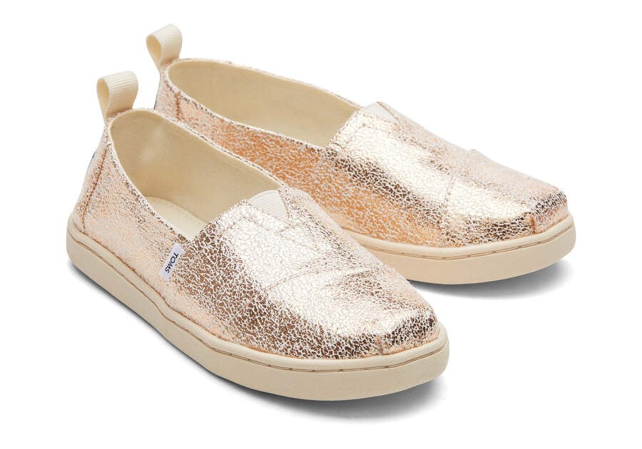 Toms Youth Alpargata Foil Doradas Chile | CL723-687