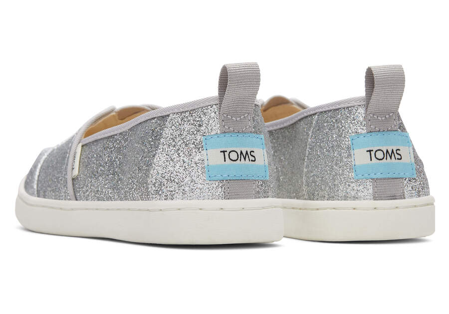 Toms Youth Alpargata Glimmer Plateadas Chile | CL856-829