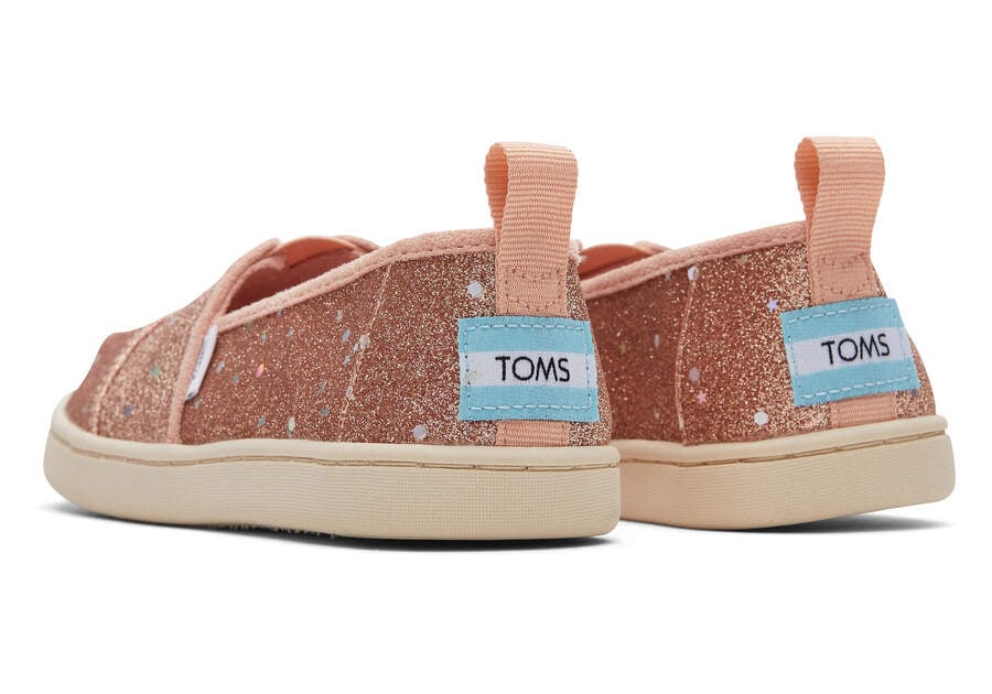 Toms Youth Alpargata Glitter Rosas Doradas Chile | CL352-414