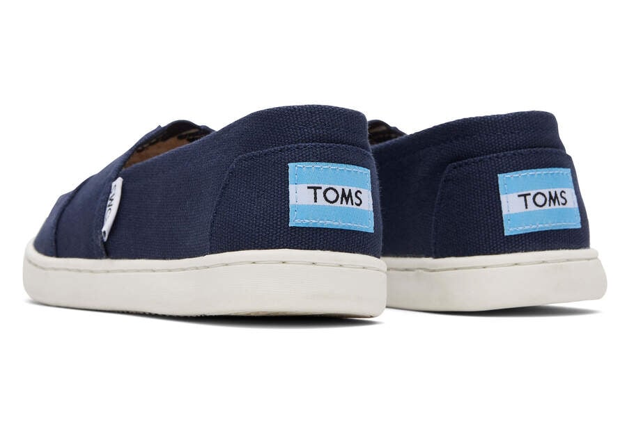 Toms Youth Alpargata Lona Azul Marino Chile | CL294-028