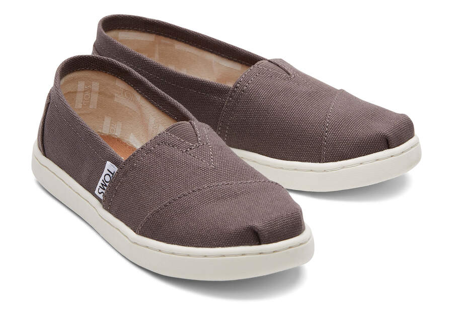 Toms Youth Alpargata Lona Gris Chile | CL877-600