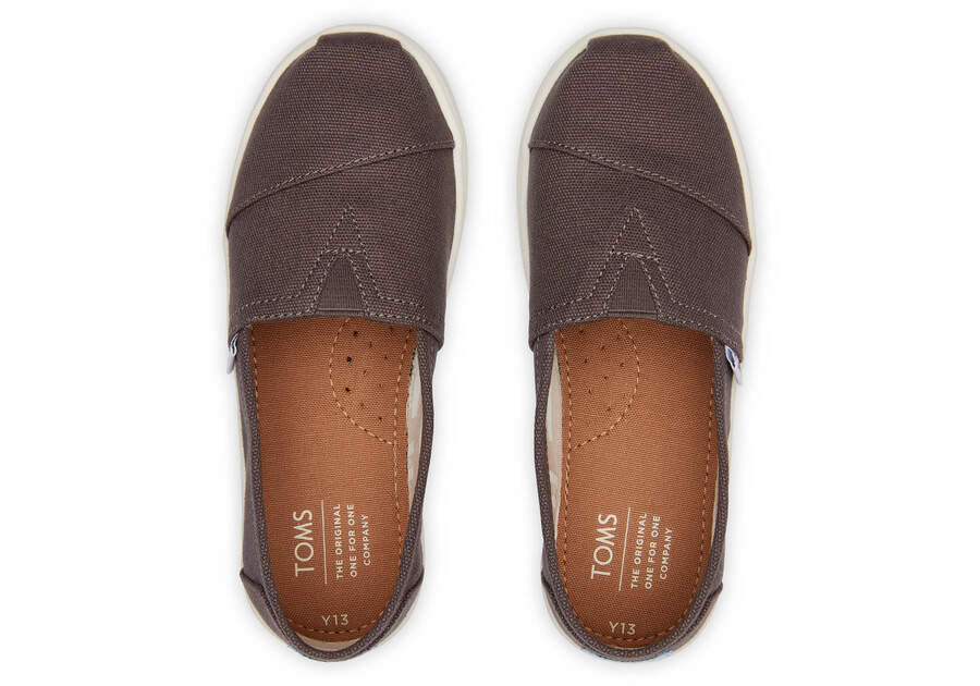 Toms Youth Alpargata Lona Gris Chile | CL877-600