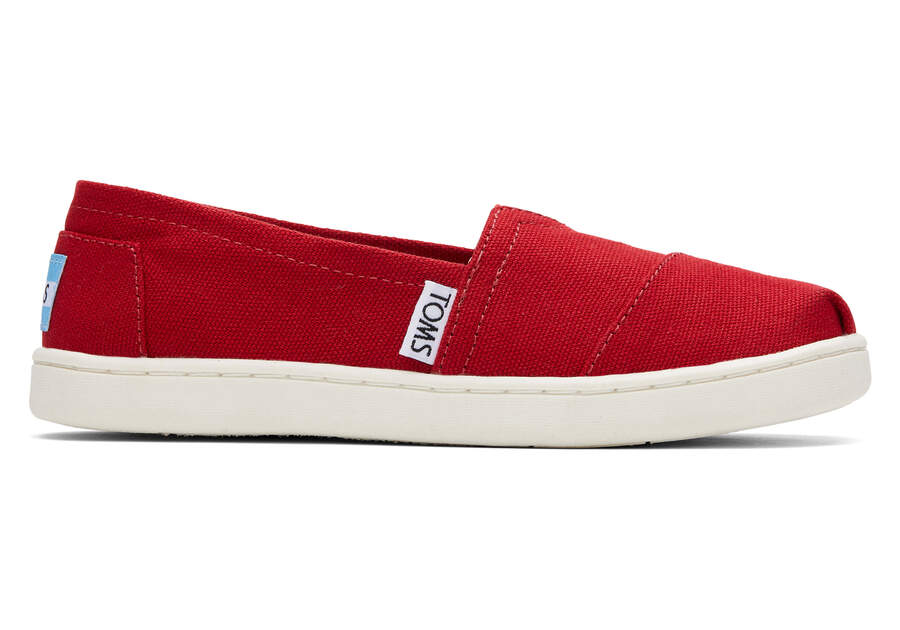 Toms Youth Alpargata Lona Rojas Chile | CL891-165