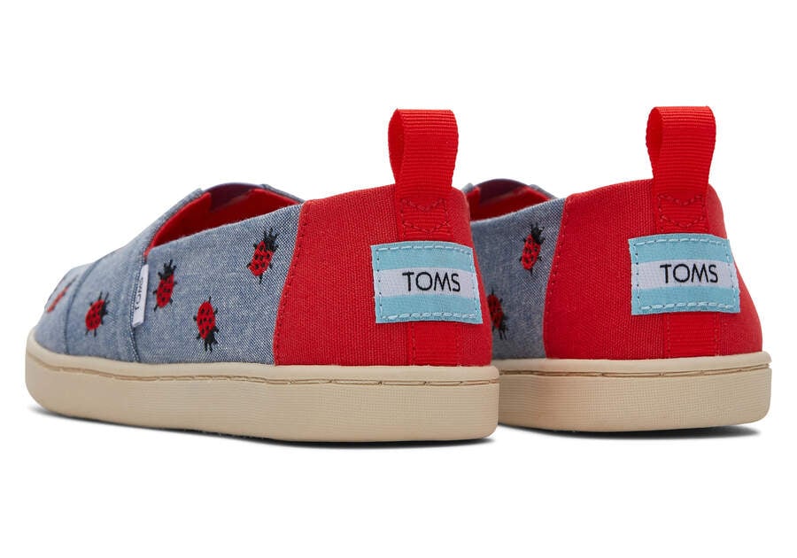 Toms Youth Alpargata Lucky Ladybugs Azules Chile | CL840-751