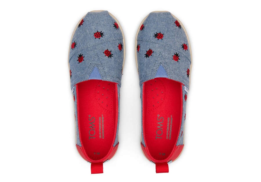 Toms Youth Alpargata Lucky Ladybugs Azules Chile | CL840-751