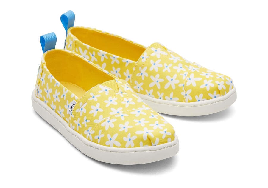 Toms Youth Alpargata Sun Daisies Amarillo Naranjas Chile | CL435-324