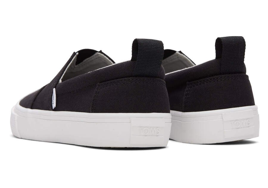 Toms Youth Fenix Slip-On Lona Negras Chile | CL848-178