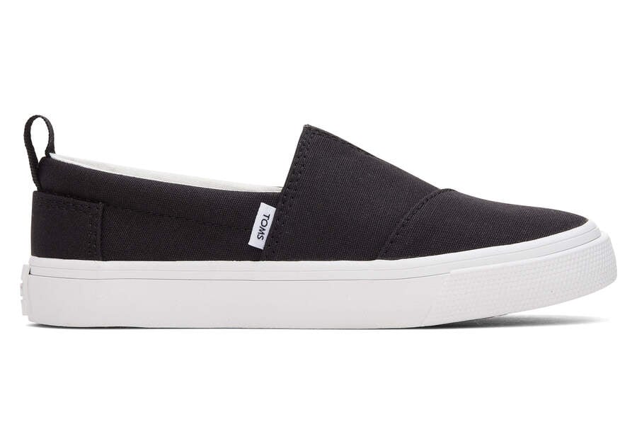 Toms Youth Fenix Slip-On Lona Negras Chile | CL848-178