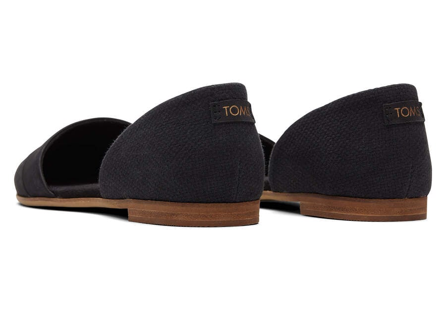 Zapatos Planos Toms Jutti D'Orsay Planos Negras Chile | CL960-057