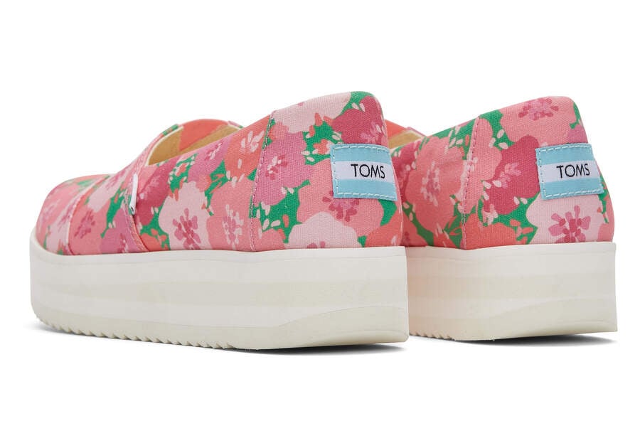 Zapatos Plataforma Toms Alpargata Midform Alpargata Rosas Chile | CL099-913