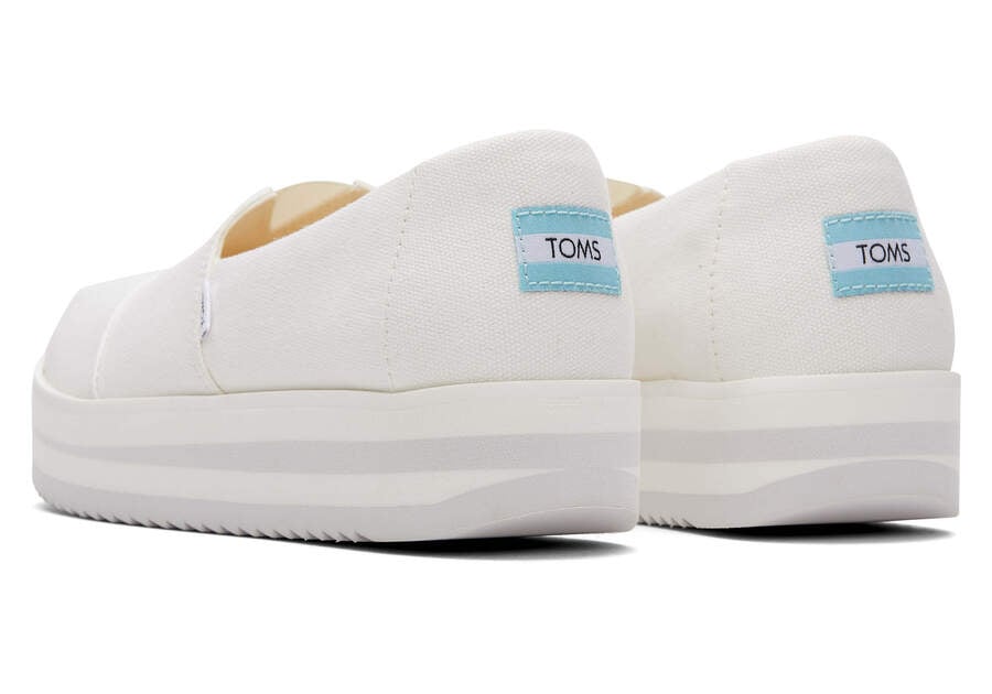 Zapatos Plataforma Toms Alpargata Midform Alpargata Blancas Chile | CL232-333